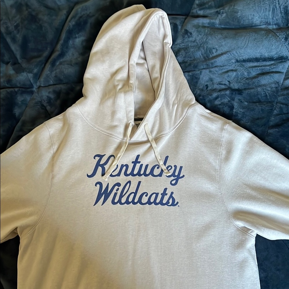 Kentucky Wildcats Hoodie in Cream and Blue